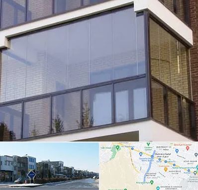 شیشه بالکنی در شریعتی مشهد 