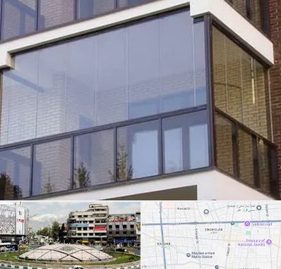 شیشه بالکنی در مرکز تهران