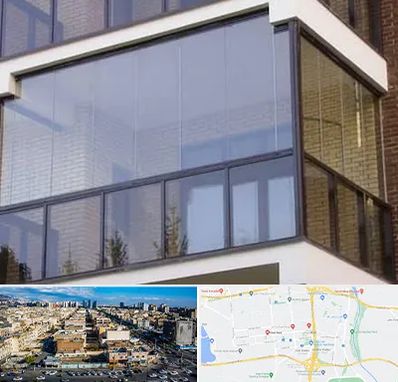 شیشه بالکنی در شهرک راه آهن 