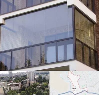 شیشه بالکنی در اوین