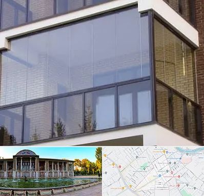 شیشه بالکنی در عفیف آباد شیراز 