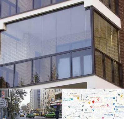 شیشه بالکنی در فاطمی 