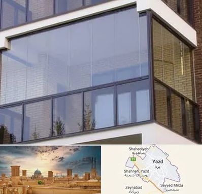 شیشه بالکنی در یزد