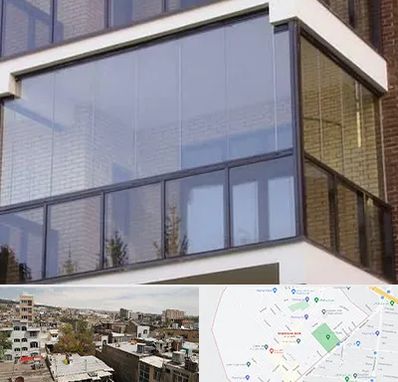 شیشه بالکنی در شمیران نو 