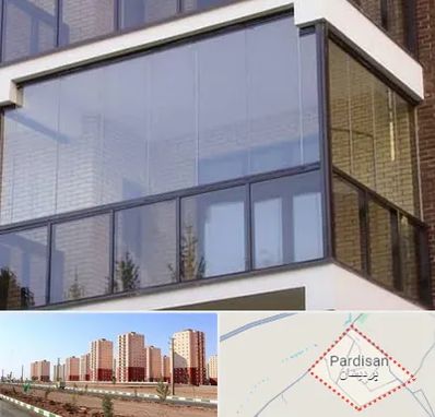 شیشه بالکنی در پردیسان قم