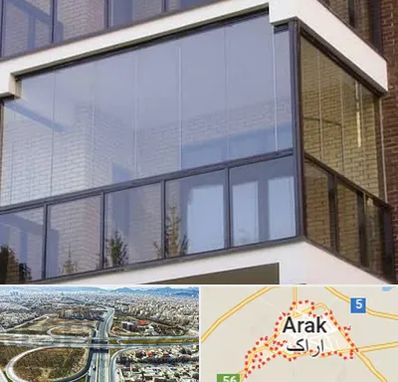 شیشه بالکنی در اراک