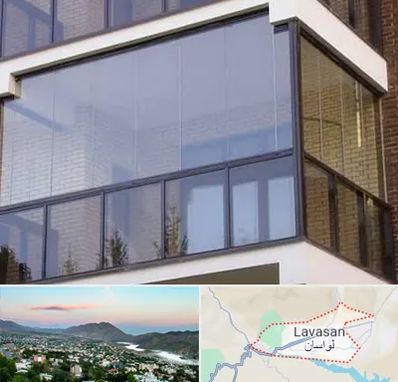 شیشه بالکنی در لواسان
