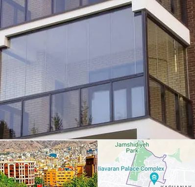 شیشه بالکنی در نیاوران 