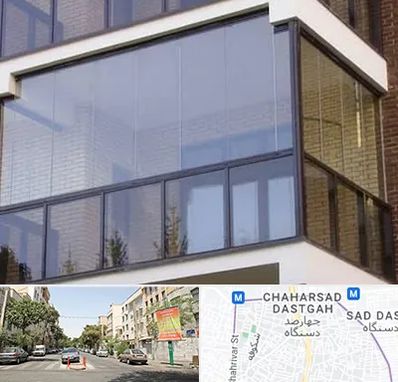 شیشه بالکنی در چهارصد دستگاه 