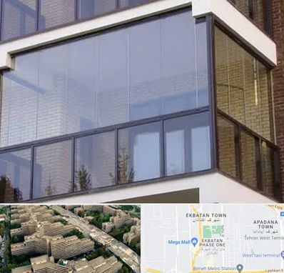 شیشه بالکنی در اکباتان 