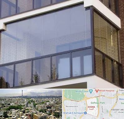 شیشه بالکنی در گیشا 