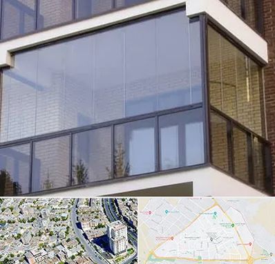 شیشه بالکنی در قاسم آباد مشهد 