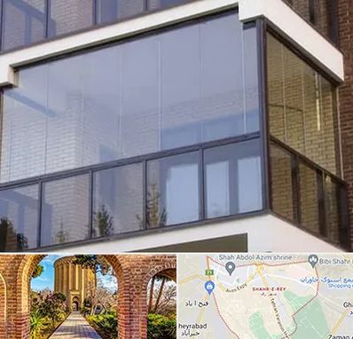 شیشه بالکنی در شهر ری