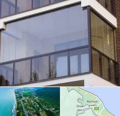 شیشه بالکنی در رامسر