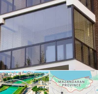 شیشه بالکنی در مازندران