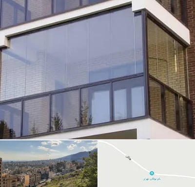شیشه بالکنی در بوکان تهران