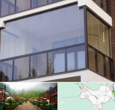 شیشه بالکنی در فومن