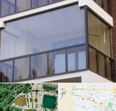 شیشه بالکنی در وکیل آباد مشهد 