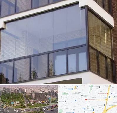 شیشه بالکنی در آیت الله کاشانی 