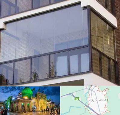 شیشه بالکنی در آستانه اشرفیه