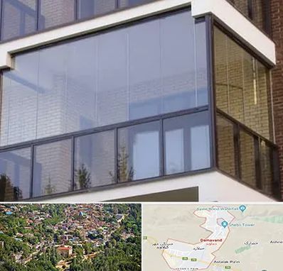 شیشه بالکنی در دماوند