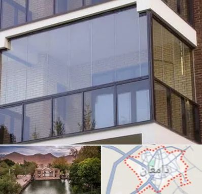 شیشه بالکنی در دامغان