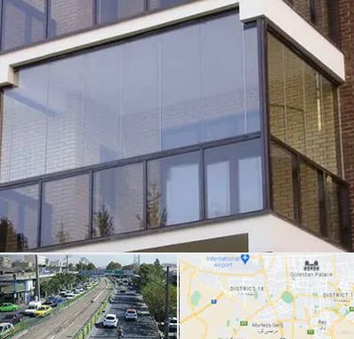 شیشه بالکنی در جنوب تهران 