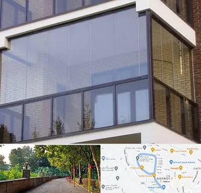 شیشه بالکنی در بلوار گیلان رشت 