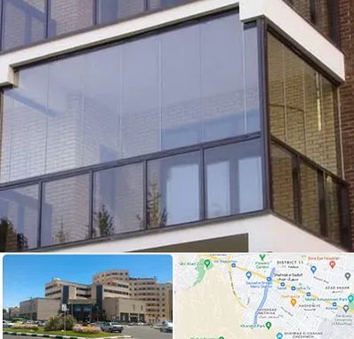 شیشه بالکنی در صیاد شیرازی مشهد 