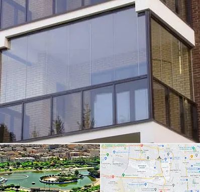 شیشه بالکنی در منطقه 9 تهران 