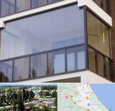 شیشه بالکنی در رودسر