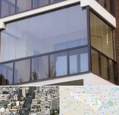 شیشه بالکنی در منطقه 18 تهران 