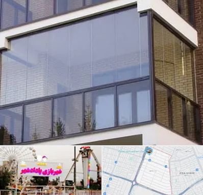 شیشه بالکنی در پادادشهر اهواز