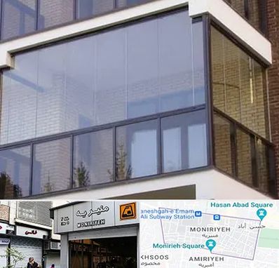 شیشه بالکنی در منیریه 