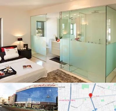 شیشه سکوریت در نصف راه تبریز