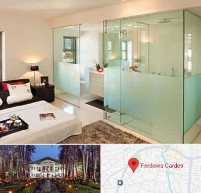 شیشه سکوریت در باغ فردوس