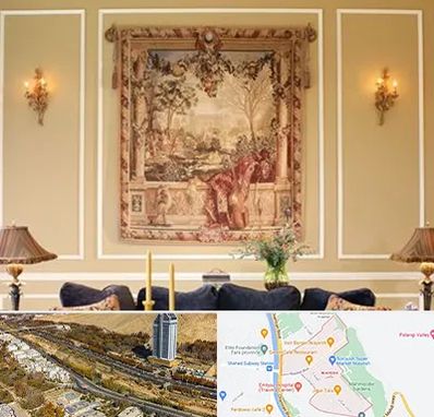 مرکز خرید تابلو فرش در خیابان نیایش شیراز 