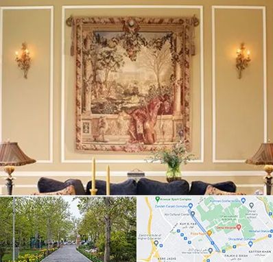 مرکز خرید تابلو فرش در قدوسی غربی شیراز 