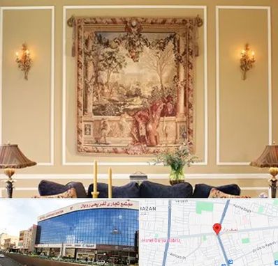 مرکز خرید تابلو فرش در نصف راه تبریز