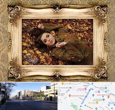 تبدیل عکس به تابلو فرش در خیابان ملاصدرا شیراز 