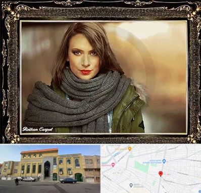 تابلو فرش چهره در زنبیل آباد قم