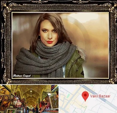 تابلو فرش چهره در بازار وکیل شیراز