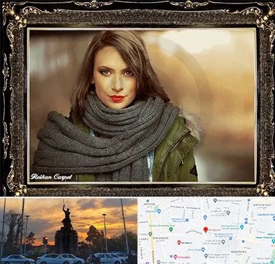 تابلو فرش چهره در میدان حر 