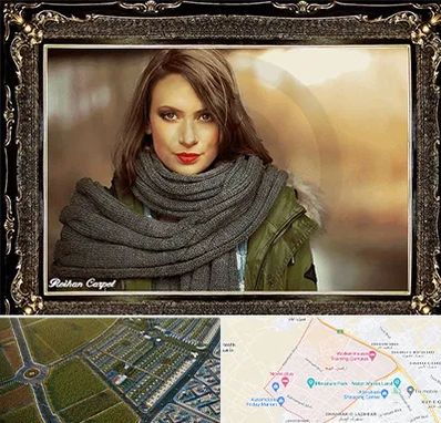 تابلو فرش چهره در الهیه مشهد 