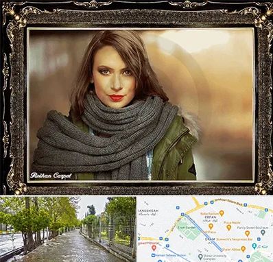 تابلو فرش چهره در خیابان ارم شیراز 