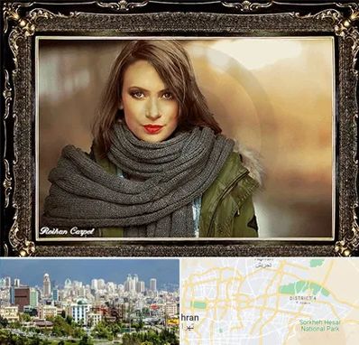تابلو فرش چهره در شرق تهران 