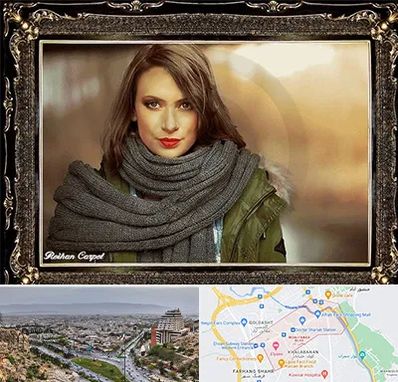 تابلو فرش چهره در معالی آباد شیراز 