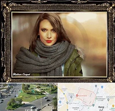 تابلو فرش چهره در شاهین ویلا کرج 