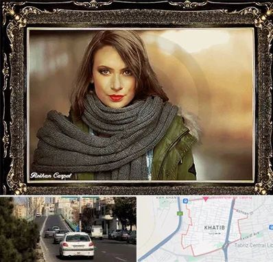 تابلو فرش چهره در خطیب تبریز