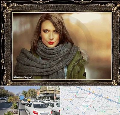 تابلو فرش چهره در مفتح مشهد 